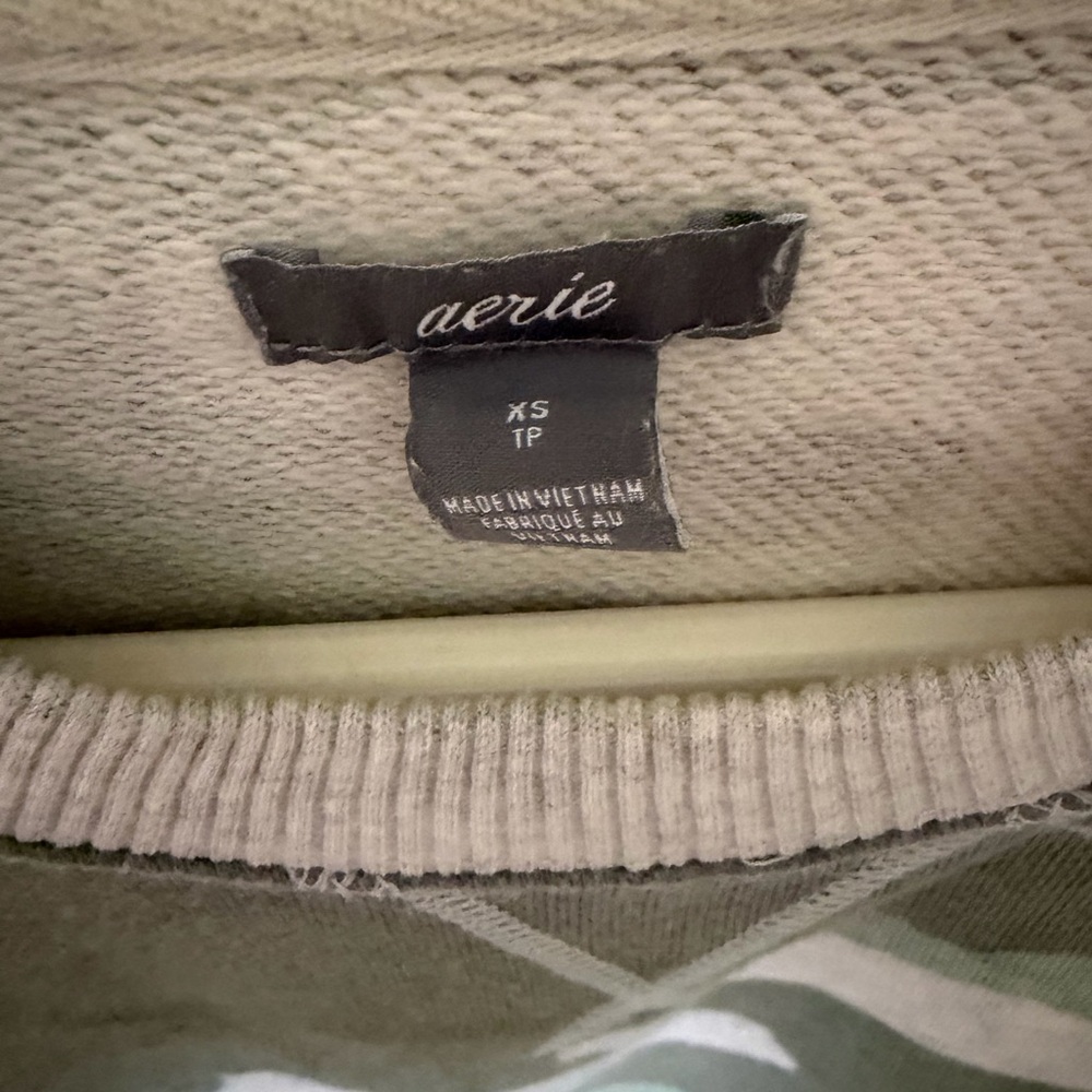 Aerie Camouflage Sweatshirt - Green and Gray - Picture 3 of 3